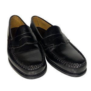 G.H. Bass & Co Men's Size 9 Logan Wejuns Black Leather Penny Loaers